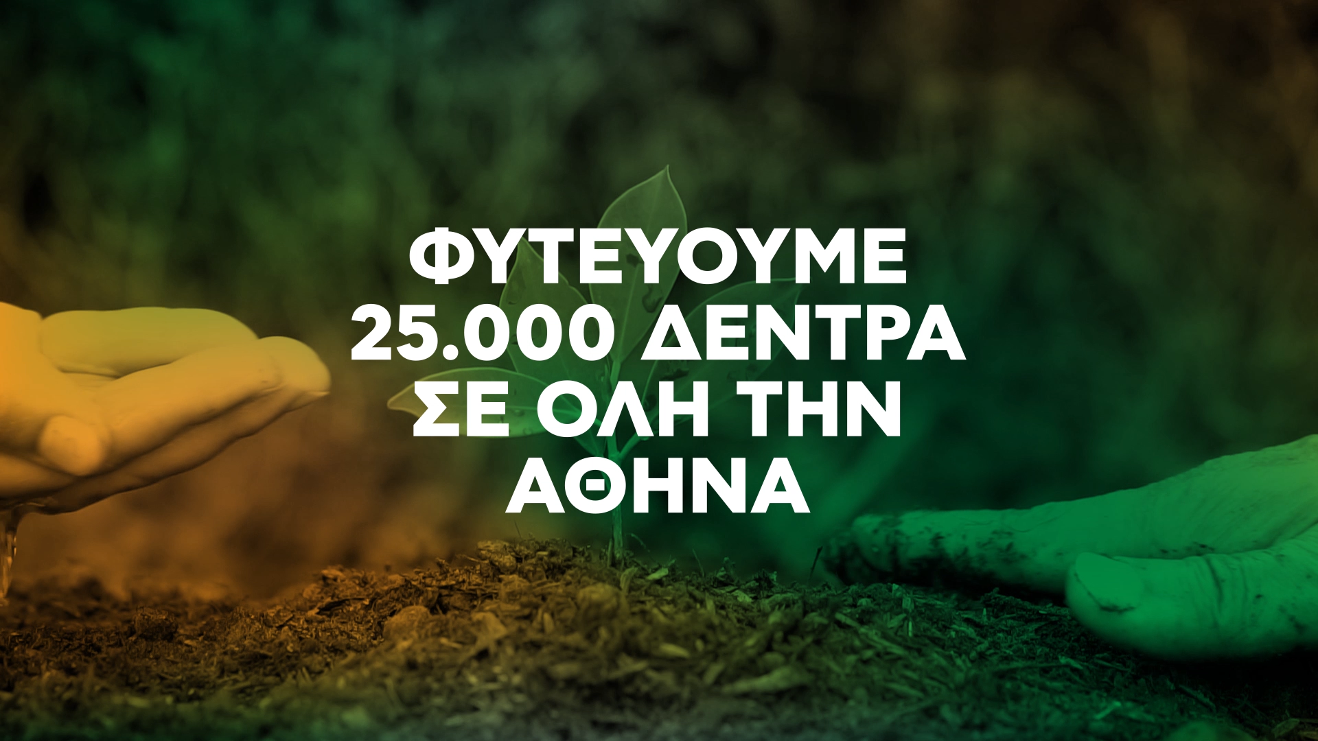 1. Φυτεύουμε 25000 δέντρα σε όλη την Αθήνα